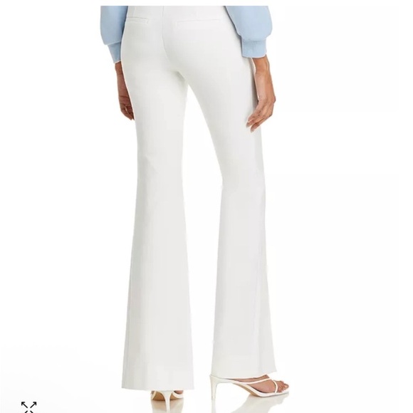 Derek Lam 10 Crosby Maeve Slit Hem Soft White Pants NWOT Size 18 Designer - Picture 2 of 11